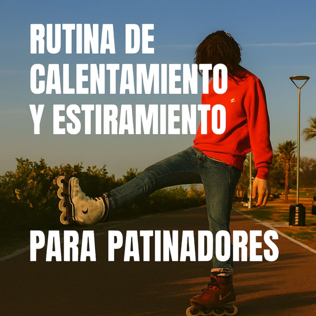 Rutinas de calentamiento y estiramientos para patinadores, prevención de lesiones, movilidad y equilibrio